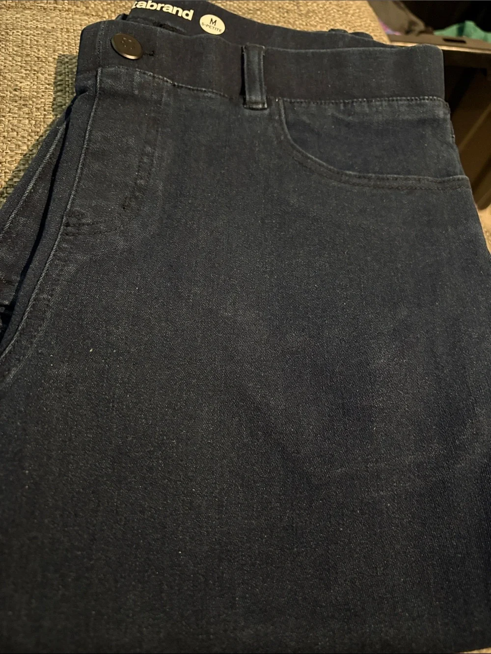 BetaBrand Dark Blue denim 4 pocket  yoga pants  27”inseam